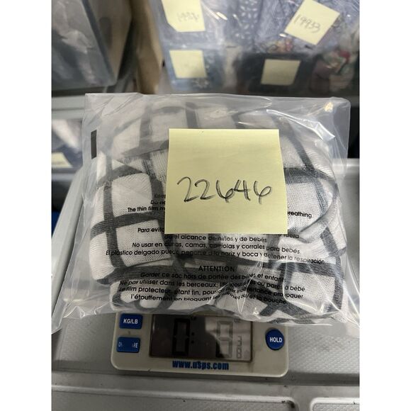 Nallie & Millie Asymmetric Tunic Grid Windowpane 3/4 Sleeve Boho Top MEDIUM - Picture 11 of 11